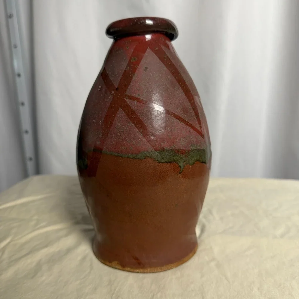 Handmade stoneware vase